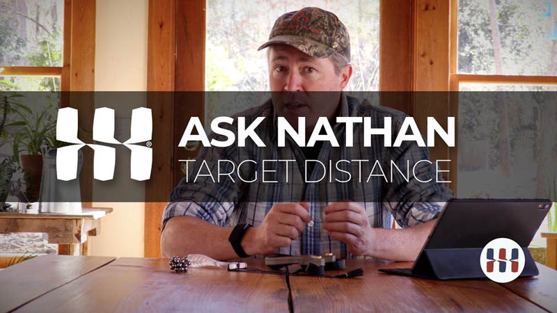 What is the best distance from the target for slingshot practice?