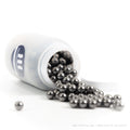 3/8 inch Steel Slingshot Ammo spilling from its jar