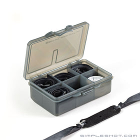 Heavy Duty Flat Bands in a storage box with a bandset in front