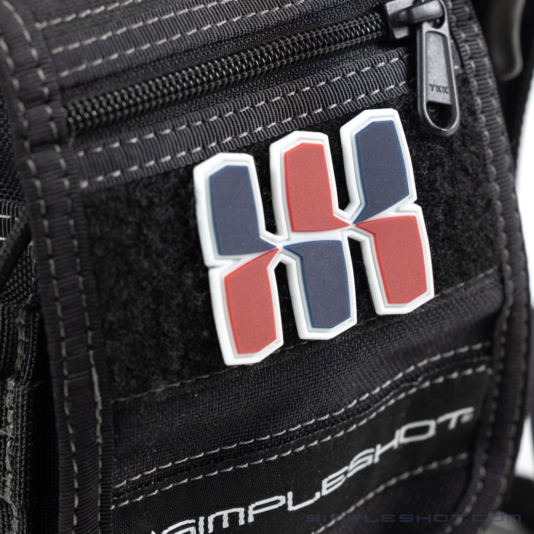 SimpleShot Logo Patch in red, blue and white