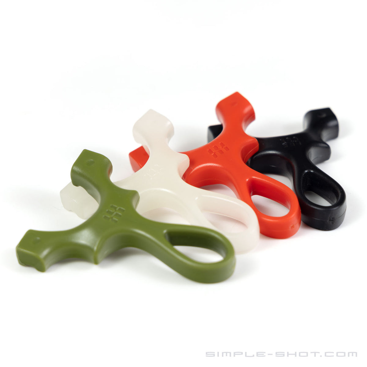The Scout Keychain in green, clear, orange and black