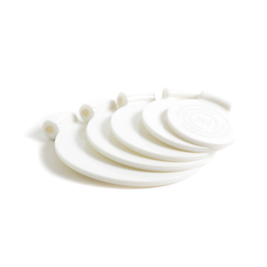 SimpleShot spinner targets in five graduated sizes