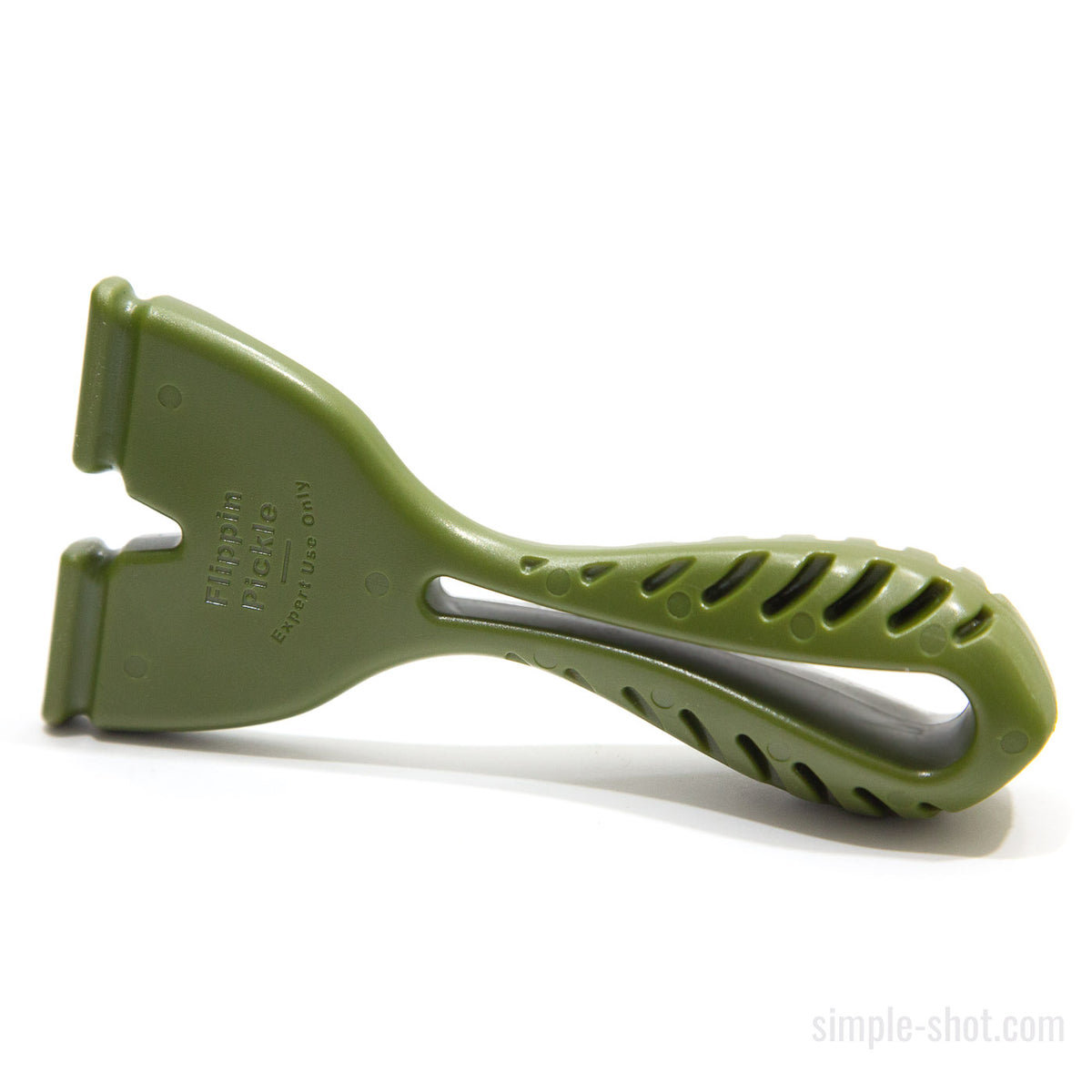 Flippin' Pickle in green, angled view of the open frame